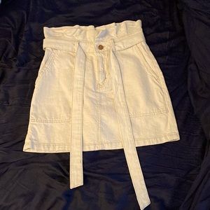 FREE PEOPLE SPLENDOR IN THE GRASS PAPERBAG WAIST SKIRT